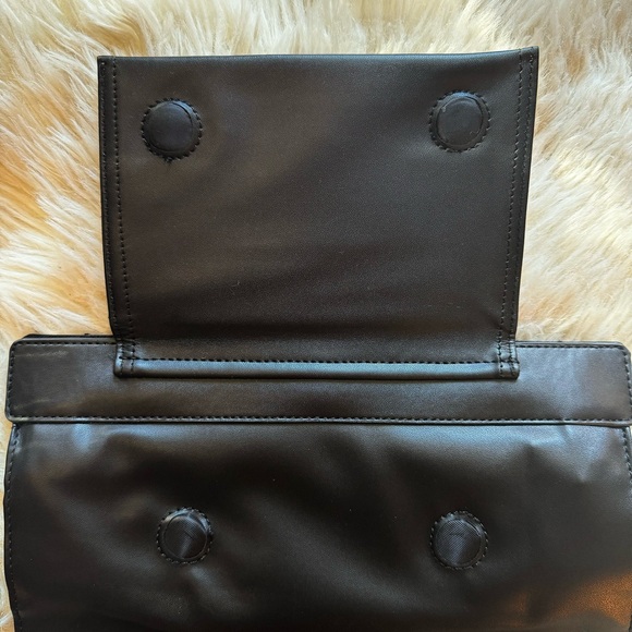 ✨NWOT✨Hotor Black Compact Car Trash Can With Bags Foldable Faux Leather - Picture 2 of 9